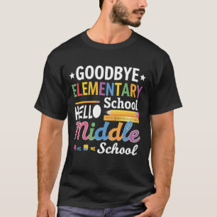Farväl Grundskola Hej Mellanstadiet T Shirt