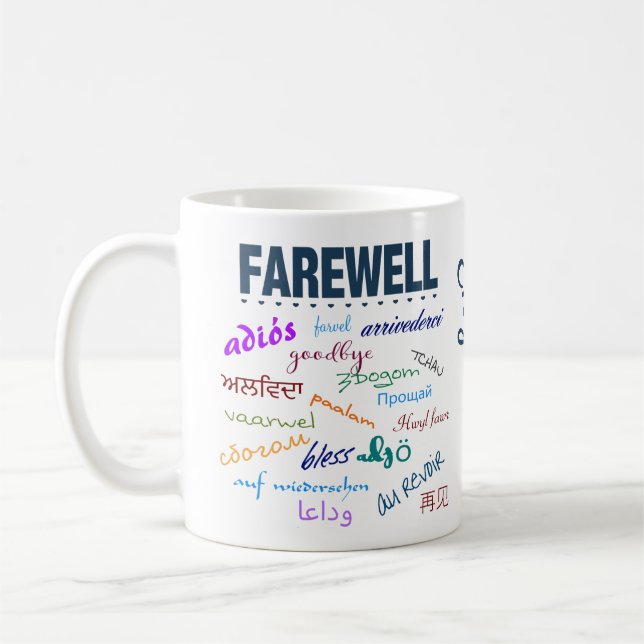 Farväl, Lämna då Kaffemugg (Vänster)