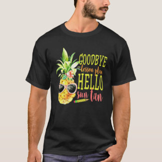 Farväl lektionsplan Hej solbränna  Ananas Lärar T Shirt