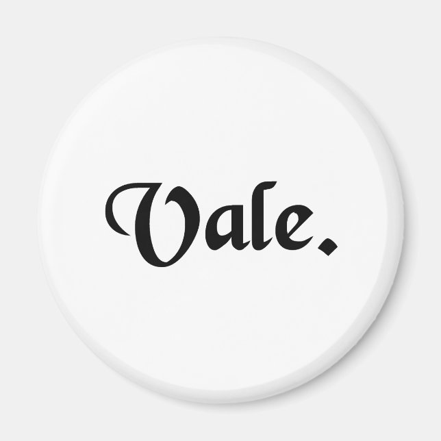 Farväl. Magnet (Framsidan)