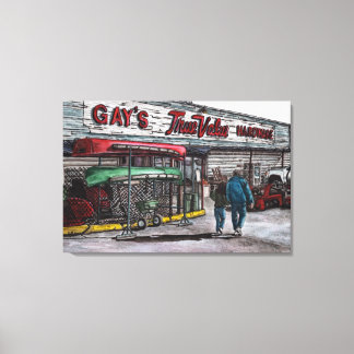 farväl med ett kanvastryck för begränsada tidninga