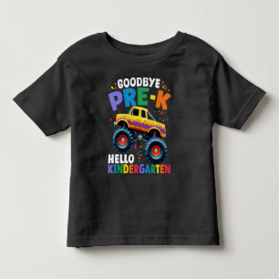 Farväl Pre-k Monster Truck Examen Pojkar T Shirt