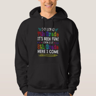 Farväl Sjunde Klass Välkommen 8:e Klass Tillbaka T Hoodie