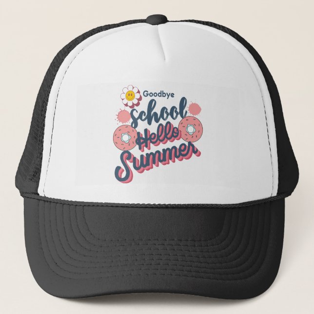 Farväl Skola Hej Sommar Munk Konst Keps (Framsida)