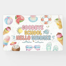 Farväl skola, Hej sommar, Slutet på skolbanderoll