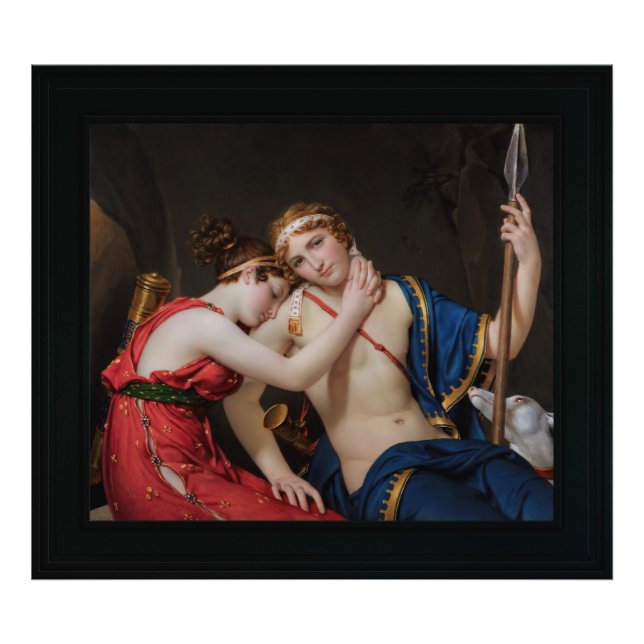Farväl Telemachus och Eucharis Fototryck (Framsidan)