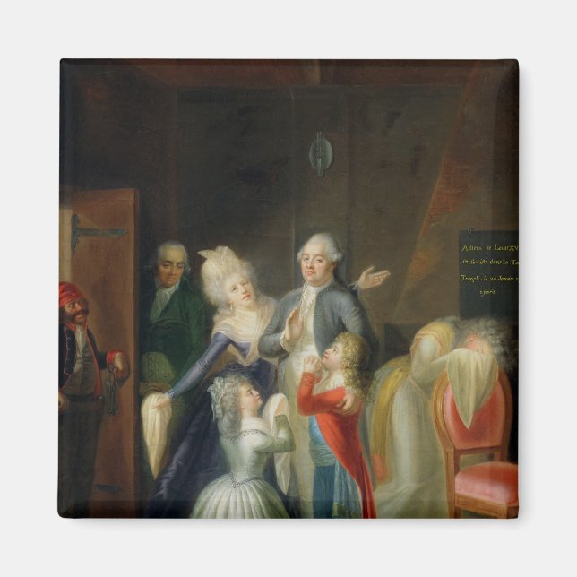 Farväl till Louis XVI från hans familj Magnet (Framsidan)