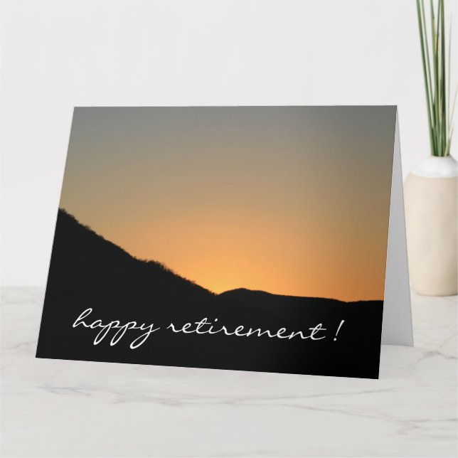 Farväl till solnedgången stor kort (Framsida)