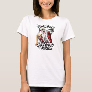 Fasa för ZombieSanta jul T Shirt