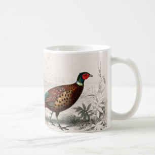 Fasadant vintage illustrerad kaffemugg