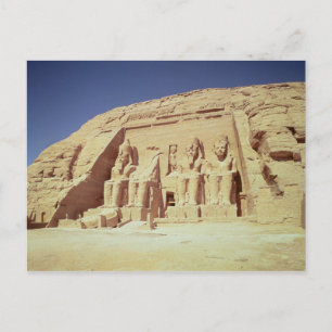 Fasaden på Ramesses II:s tempel Vykort