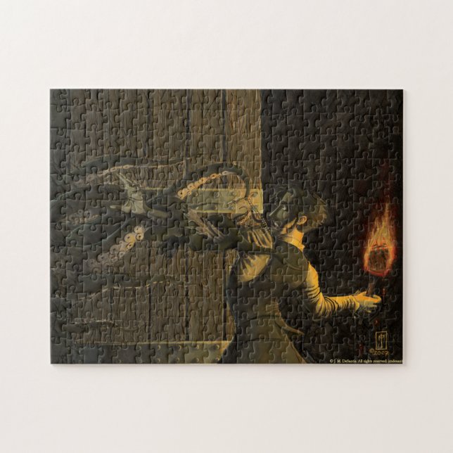 Fasadet okända dörren - pussel (Horisontell)