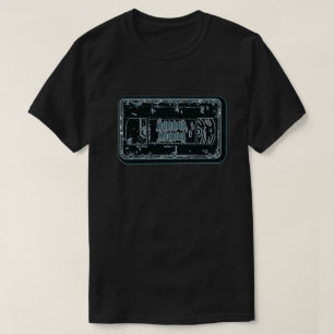 Fasafilmer - grå färg för blått för videokassett t shirt