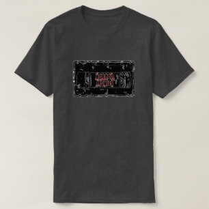 Fasafilmer - svart för videokassett på svart t-shirt