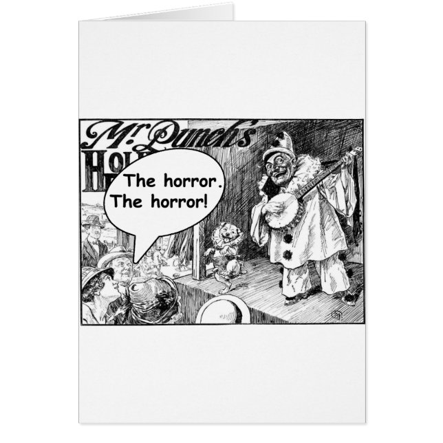 Fasan (den onda Banjoclownen) Hälsningskort (Framsidan)