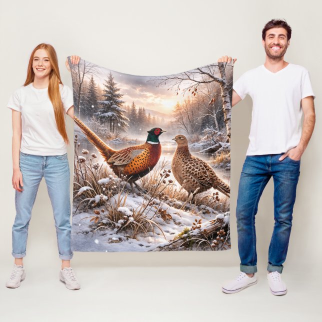 Fasan  fleecefilt (På plats)