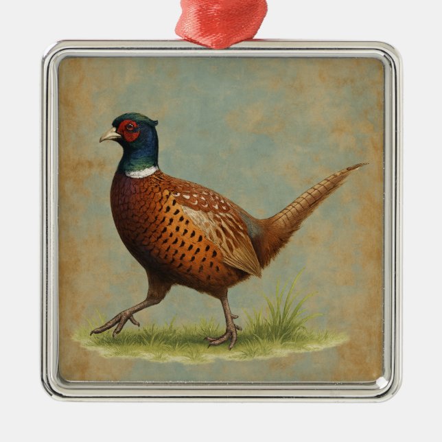 Fasan julgran dekorativt ornament (Framsidan)