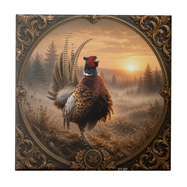 Fasan  kakelplatta (Framsidan)