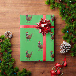 Fasan på grönt julklappspapper presentpapper