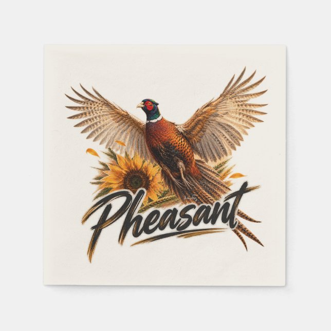 Fasan  pappersservett (Framsidan)