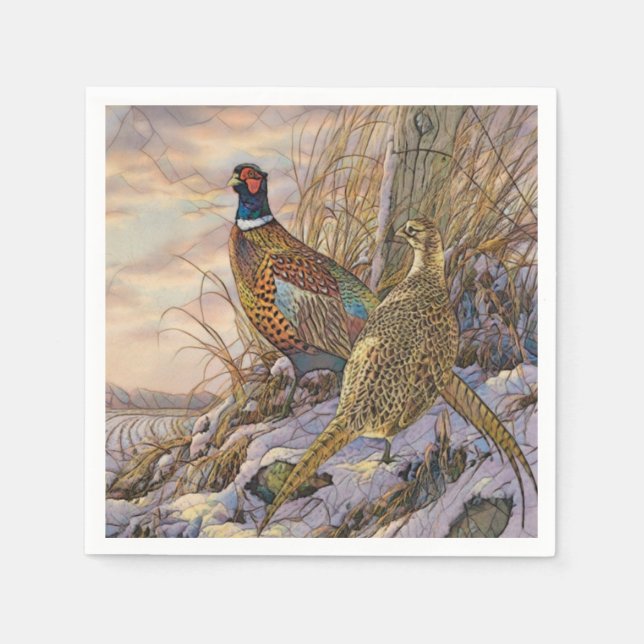 fasan pappersservett (Framsidan)