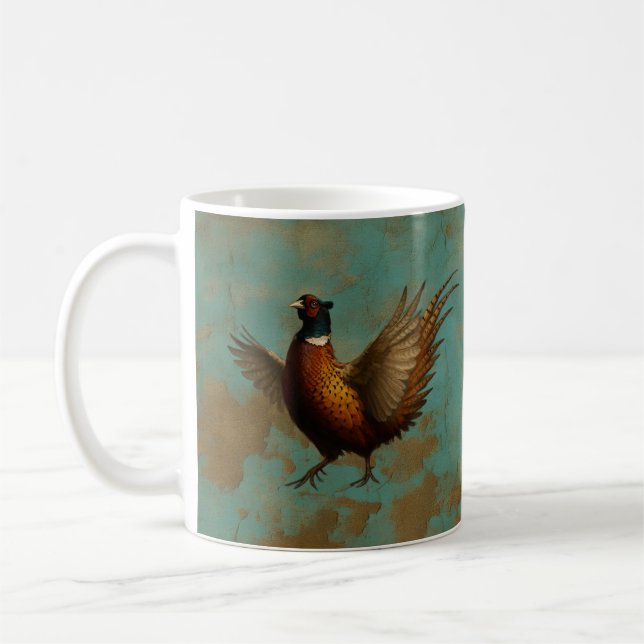 Fasan parad design  kaffemugg (Vänster)