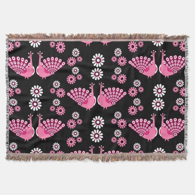 Fasaner Peacock Art Filt (Framsidan)