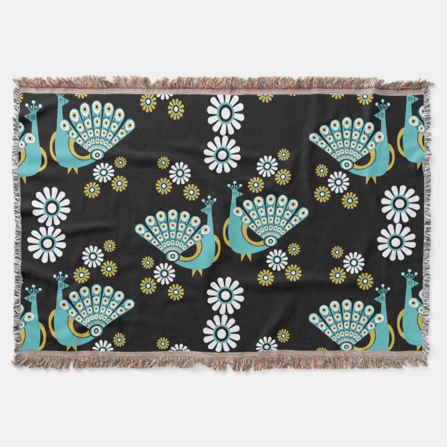 Fasaner Peacock Art Filt (Framsidan)