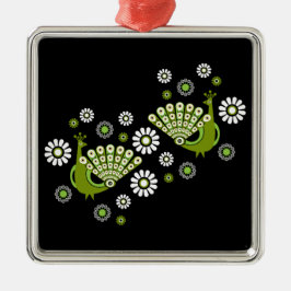 Fasaner Peacock Art Julgransprydnad Metall