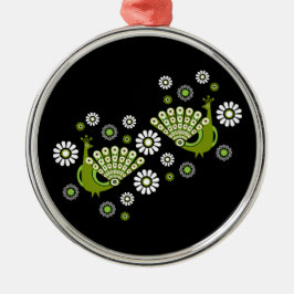 Fasaner Peacock Art Julgransprydnad Metall