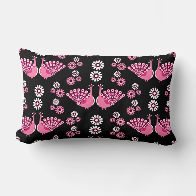 Fasaner Peacock Art Lumbarkudde (Framsida)