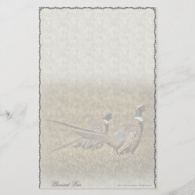 Fasanpar Personlig Brevpapper (Framsida)