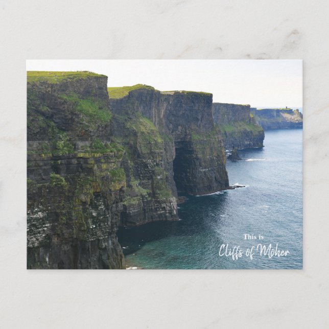 Fasansvärd utsikt över Cliffs of Moher- Irland Vykort (Framsida)
