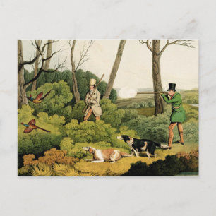 "Fasasant Shooting", pub. från Thomas McLean, 1820 Vykort