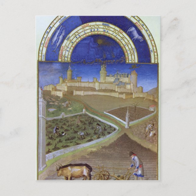 Fascimil från mars: Arbetstagare Vykort (Framsida)