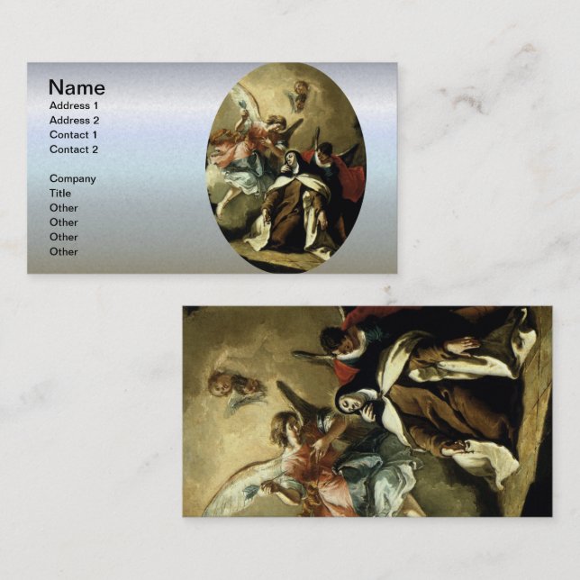 Fascination av St Therese - Fontebasso Visitkort (Fram/baksida)