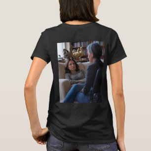 Fascination With Ducks kvinnor svart T-shirt baksi