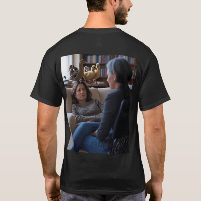 Fascination With Ducks män svart T-shirt baksida (Baksida)