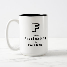 Fascinerande F - Personlig Lyx Pris Mugg