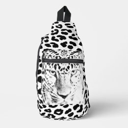 Fascinerande Kattdjur- Leopard Print Sling Bag