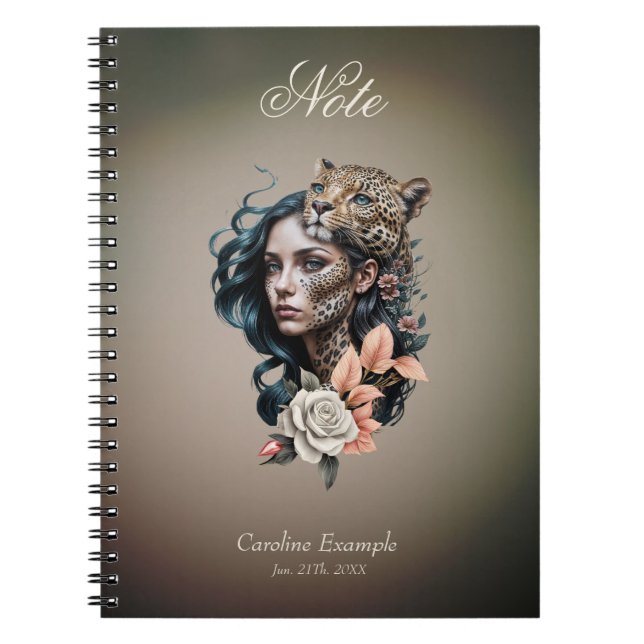 Fascinerande samspel mellan djur och människa anteckningsbok (Framsidan)