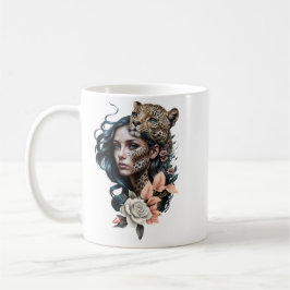 Fascinerande samspel mellan djur och människa kaffemugg