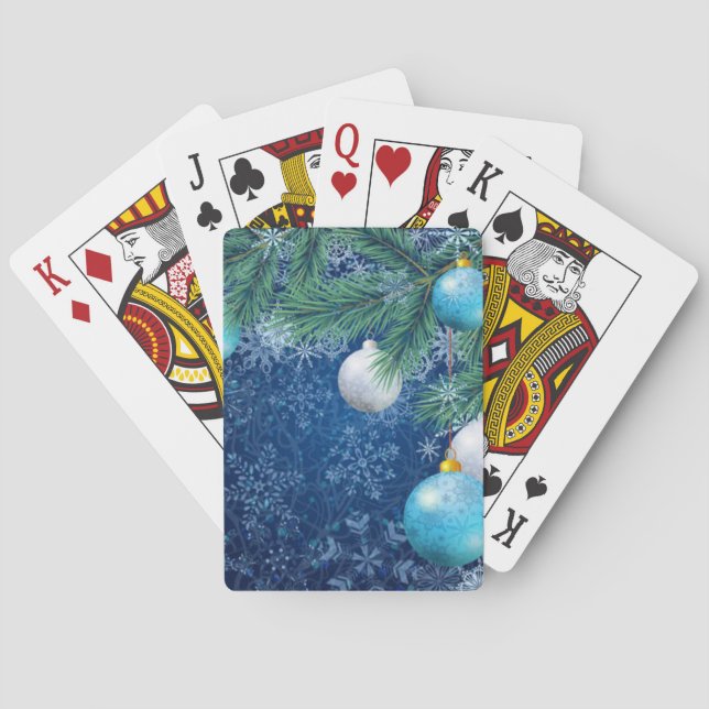 Fascinerande vita julklappar spel kort (Baksidan)