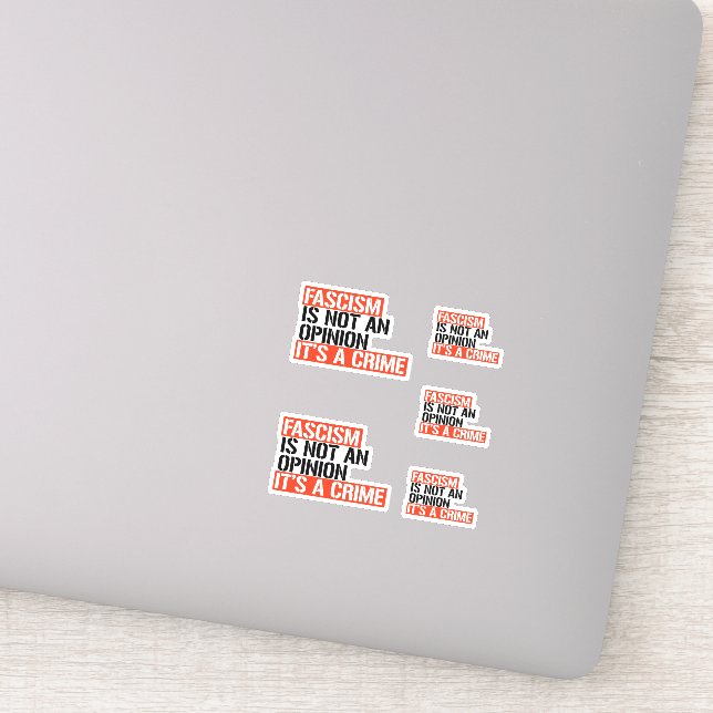 Fascism är ingen åsikt klistermärken (Detalj)