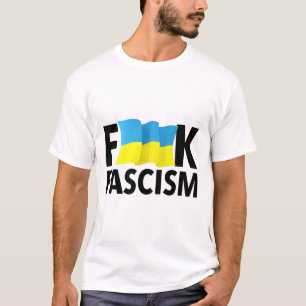 Fascism - Censurerad med ukrainska flaggan T Shirt