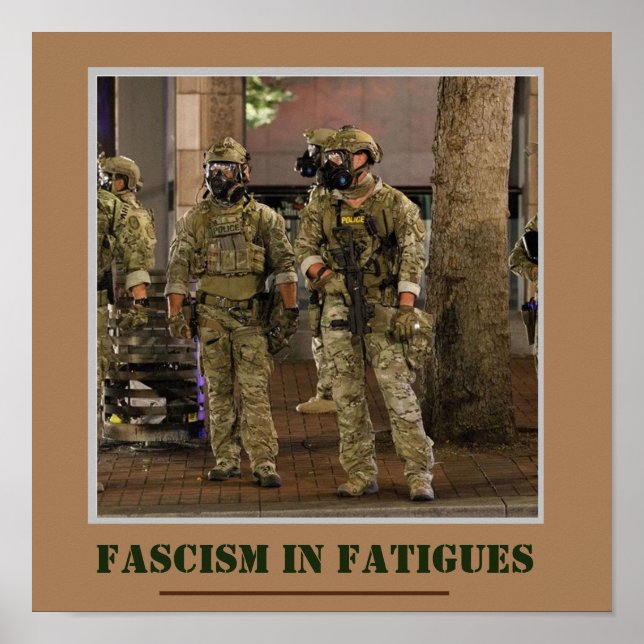 Fascism i Fatigues Poster (Framsidan)