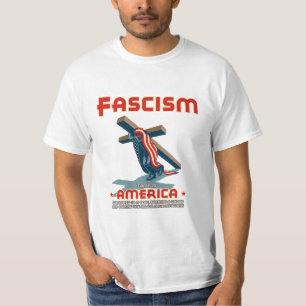Fascism kom slåget in tee shirt