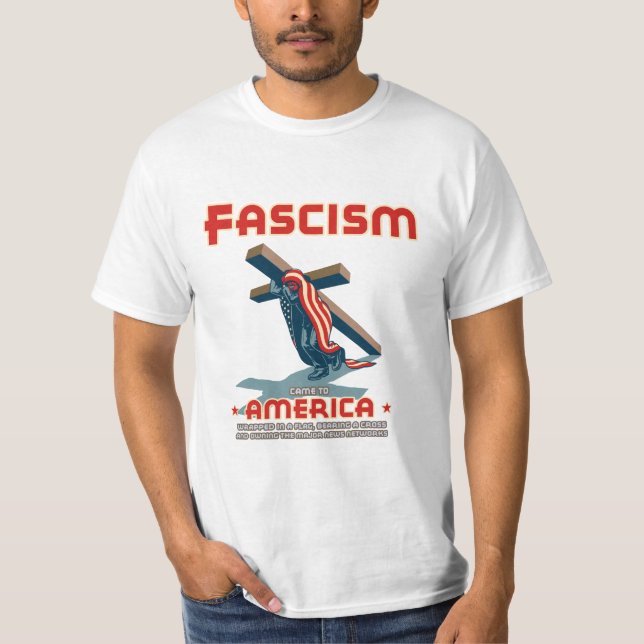Fascism kom slåget in tee shirt (Framsida)