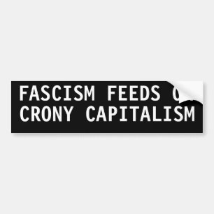 FASCISM MATAR PÅ KRONISK KAPITALISM BILDEKAL