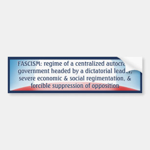 Fascismdefinition Bildekal